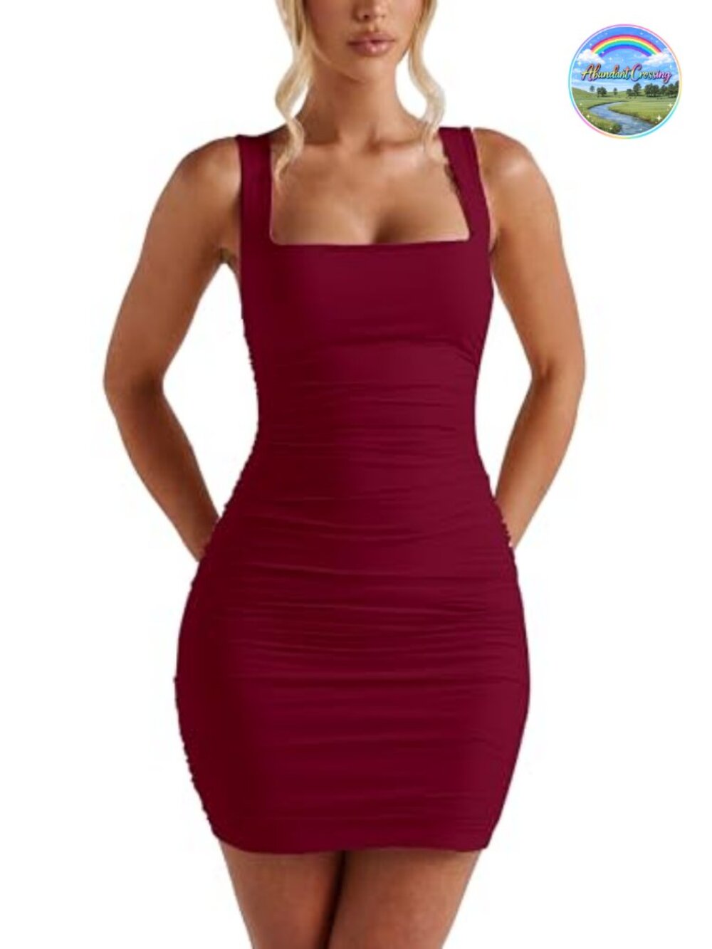Sexy Bodycon Corset Mini Dress Square Neck Ruched Club Party Graduation
